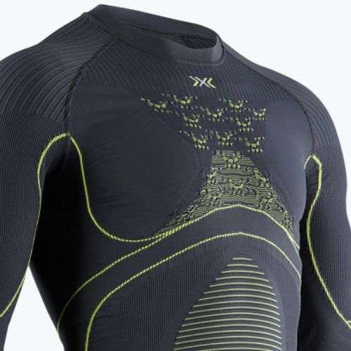 Férfi termoaktív pulóver X-Bionic Energy Accumulator 4.0 charcoal/yellow