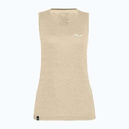 Női trekking póló Salewa Puez Graphic Dry Tank bézs 00-0000027482