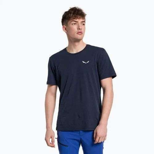 Férfi trekking póló Salewa Alpine Hemp Logo navy blue 00-0000028132
