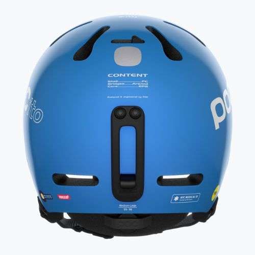 Gyermek síbukósisakok POC POCito Fornix MIPS fluorescent blue