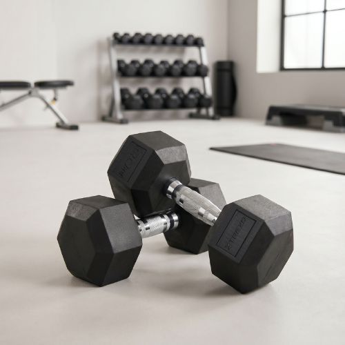 XTREXO Hex gumírozott súlyzó 20 kg HXD200