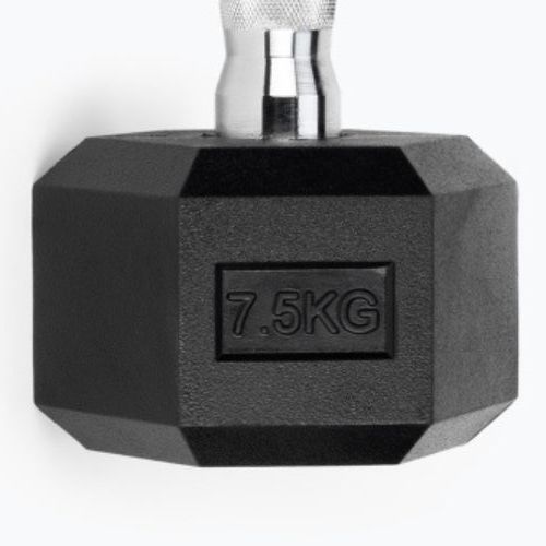 TREXO Hex gumírozott súlyzó 7.5 kg HXD75