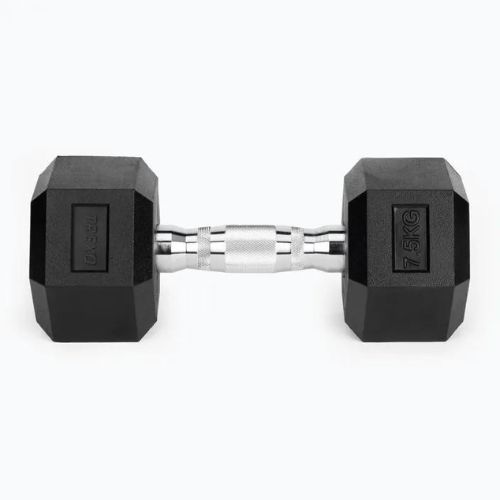 TREXO Hex gumírozott súlyzó 7.5 kg HXD75