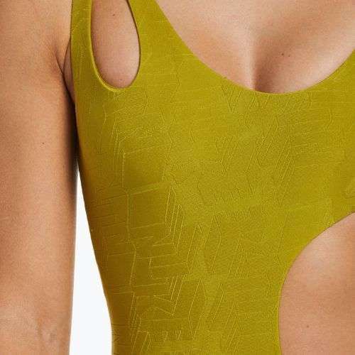 Női egyrészes fürdőruha Nike Block Texture arany NESSD288-314