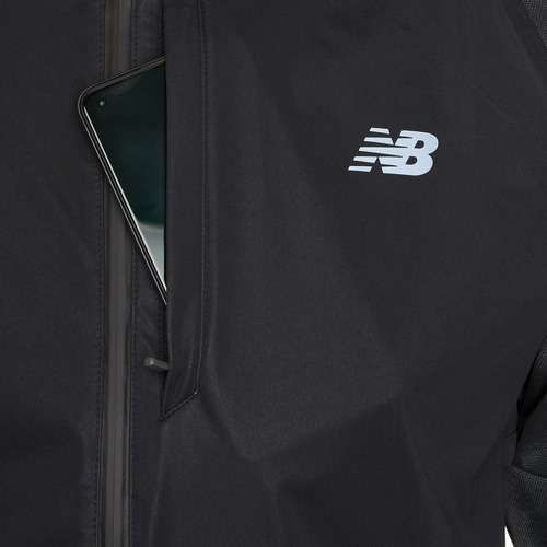 Férfi futókabát New Balance Seasonal Premium Print black