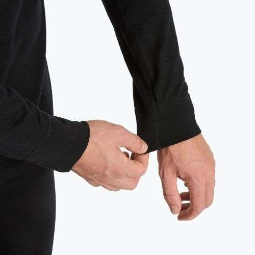 WOOLCANO Merino férfi termikus alsónemű szett SET0540 fekete