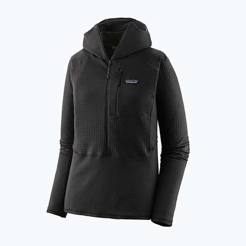 Női softshell dzseki Patagonia R1 Hybrid Hybrid Pullover Hoody fekete