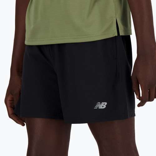 Férfi New Balance Sport Essential bélelt 5" futónadrág fekete