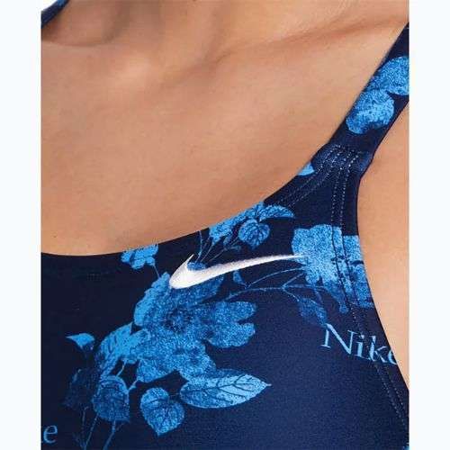 Nike Hydrastrong Fastback női egyrészes fürdőruha éjfekete tengerészkék