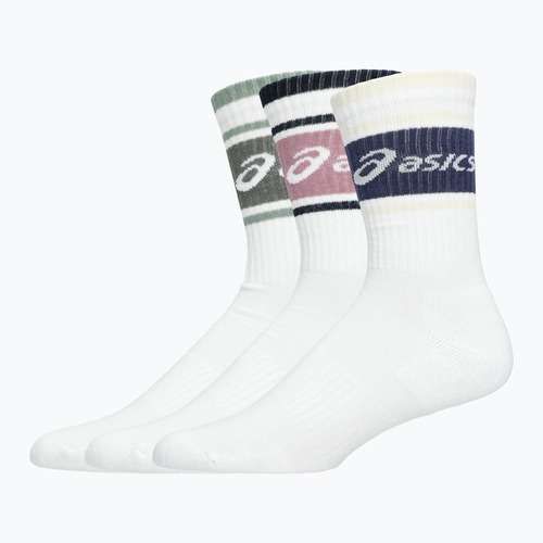 ASICS Logo Crew zokni 3 pár emlékmű kék/indigó köd/bodros piros