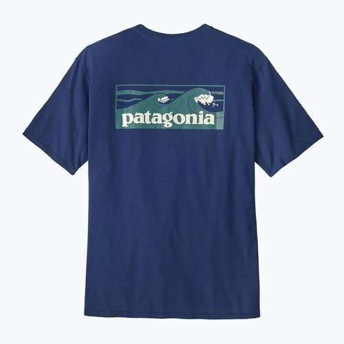 Férfi Patagonia Boardshort Logo Pocket póló Responsibili clement blue