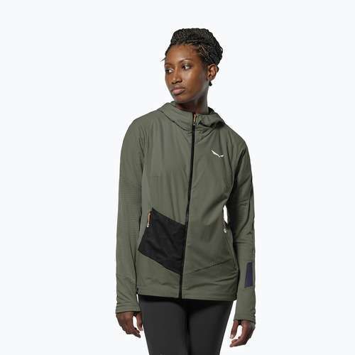 Női széldzseki Salewa Pedroc Polarlite Wind Hood faded green