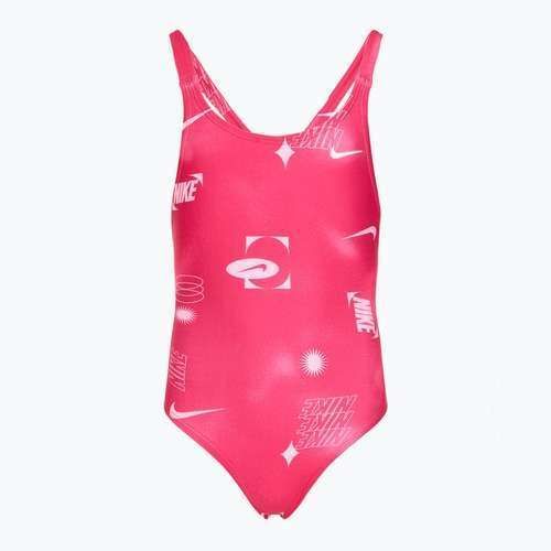 Gyerek egyrészes fürdőruha Nike Hydrastrong Fastback rush pink