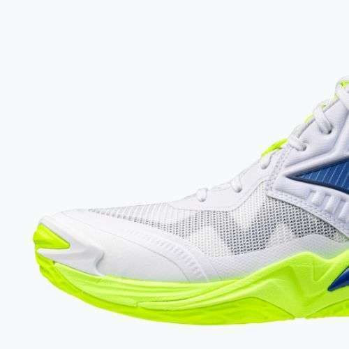 Röplabdacipő Mizuno Wave Momentum Elite Mid white/lightning yellow/dazzling blue