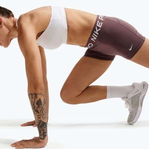 Női rövidnadrág Nike Pro Mid-Rise Biker 3" tattoo/white