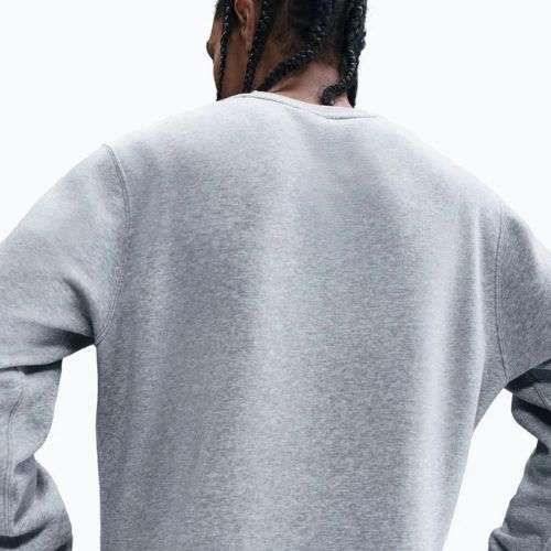 Férfi pulóver Nike Sportswear Club Graphic Fleece Crew dark grey heather/white