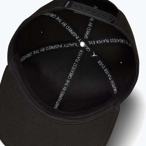 Jordan Rise Structured baseballsapka Curved-Bill fekete/fehér