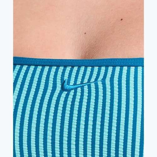 Fürdőruha felső Nike Ripple Texture Bralette Classic Bikini bleached turquoise