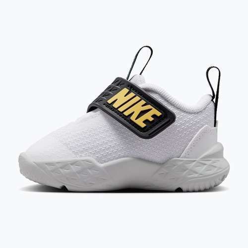 Gyerekcipők Nike Team Hustle D 12 white/black/clear emerald/topaz gold