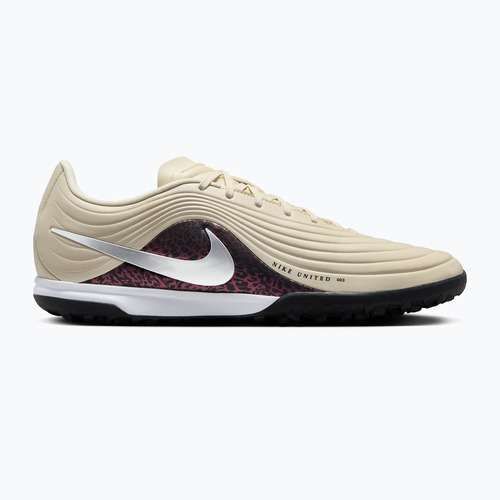 Férfi futballcipő Nike United Tiempo Maestro Academy TF fossil/burgundy crush/metallic silver