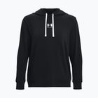 Under Armour női edzőpulóver Rival Terry Hoodie fekete 1369855