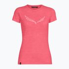 Női trekking póló Salewa Solid Dry rózsaszín 00-0000027019
