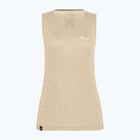 Női trekking póló Salewa Puez Graphic Dry Tank bézs 00-0000027482