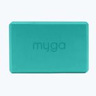 Jógatégla Myga Foam Block turquoise