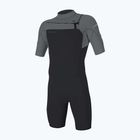 Férfi úszóruha O'Neill Hammer 2mm Chest Zip SS Spring IS6 tempered steel/smoke/smoke
