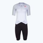 Női kerékpáros overall Castelli Free Sanremo 3 SS in white/black
