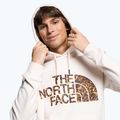 Férfi The North Face Standard Hoodie gardenia fehér/szénbarna víz torzítás nyomtatással 3
