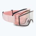 Síszemüveg Smith Squad carnation/chrp everyday rose gold mirror/clear