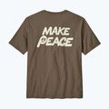 Férfi Patagonia Balance Organic Organic peace seeds / marlow barna póló 2