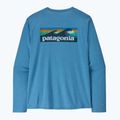 Férfi hosszú ujjú póló Patagonia Capilene Cool Daily - Boardshort Logo shore blue/light shore blue x-dye 5