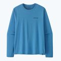Férfi hosszú ujjú póló Patagonia Capilene Cool Daily - Boardshort Logo shore blue/light shore blue x-dye 6