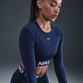 Női hosszú ujjú edzőfelső Nike Pro 365 Dri-Fit midnight navy/white 5
