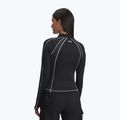 Női hosszú ujjú tréningfelső Under Armour ColdGear Textured 1/2 Zip black/white/metallic silver 3