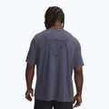 Férfi póló Under Armour Project Rock Q3 ST Graphic downpour gray/white 2