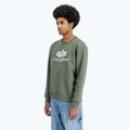 Alpha Industries férfi Basic sötét olívazöld pulóver 4