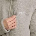 Női polár pulóver Jack Wolfskin Cradle Mountain Pile Full Zip világos homok 5