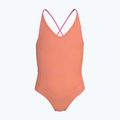 Gyermek egyberészes fürdőruha Nike Ocean Bound Ripple Texture Lace Up pink glow
