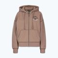 Női pulóver Pitbull Skull Surf Hooded Zip chocolate mousse 7