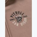 Női pulóver Pitbull Skull Surf Hooded Zip chocolate mousse 10