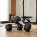XTREXO Hex gumírozott súlyzó 7.5 kg HXD75 3