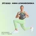 XTREXO fekete gumírozott öntöttvas súlyzótárcsa 10 kg RW10 2