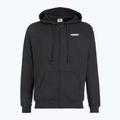 Férfi PROSTO kapucnis pulóver Logo Zip fekete