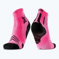 Férfi zokni X-Socks Run Expert Ankle fluo rózsaszín/x fekete
