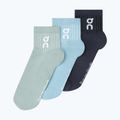 On Logo Sock Mid 3 pár mosás/tengerészkék