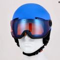 Gyermek síbukósisakok Alpina Zupo Visor Q-Lite blue matt 14