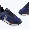 EA7 Emporio Armani fekete-fehér szarvasbőr cipő sky captain / mély kobalt / ásványi cipő 13
